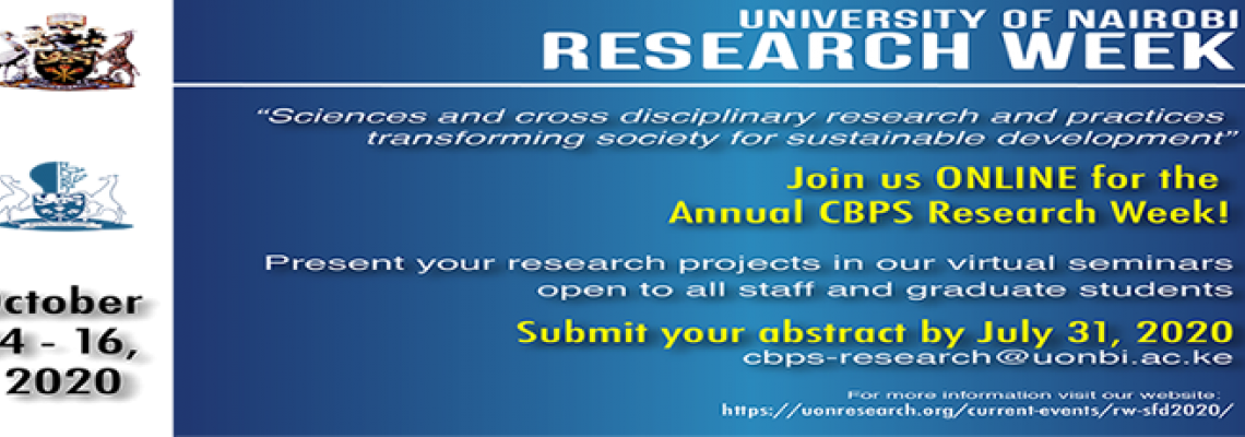 Annual Research Week 2020_Science for Sustainable Development